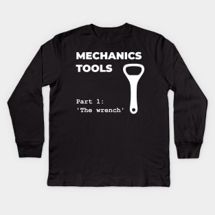 Garage Car Mechanic Kids Long Sleeve T-Shirt